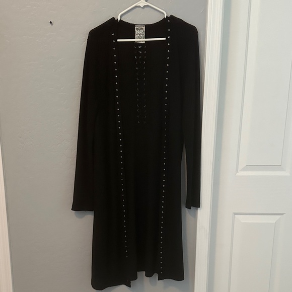 Elegant Black Women's cardigan - Picture 1 of 7